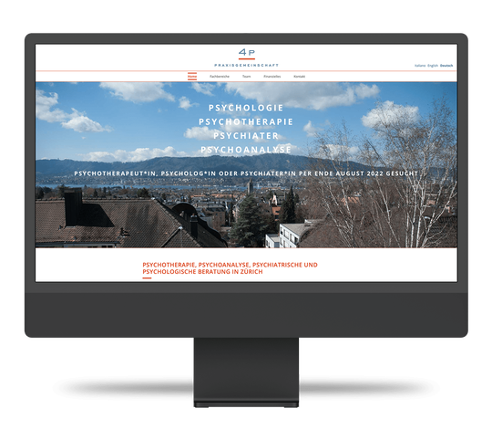 Website Praxisgemeinschaft 4P